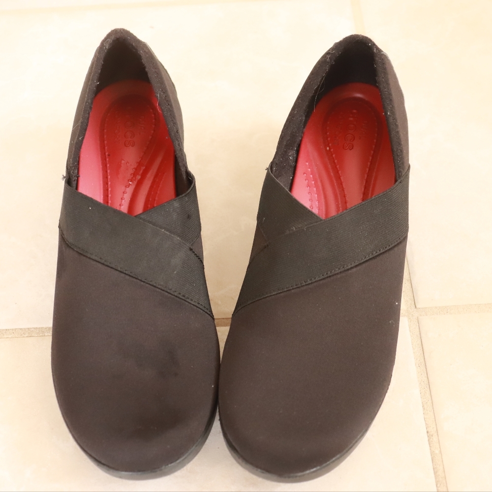 Crocs, black, size 10